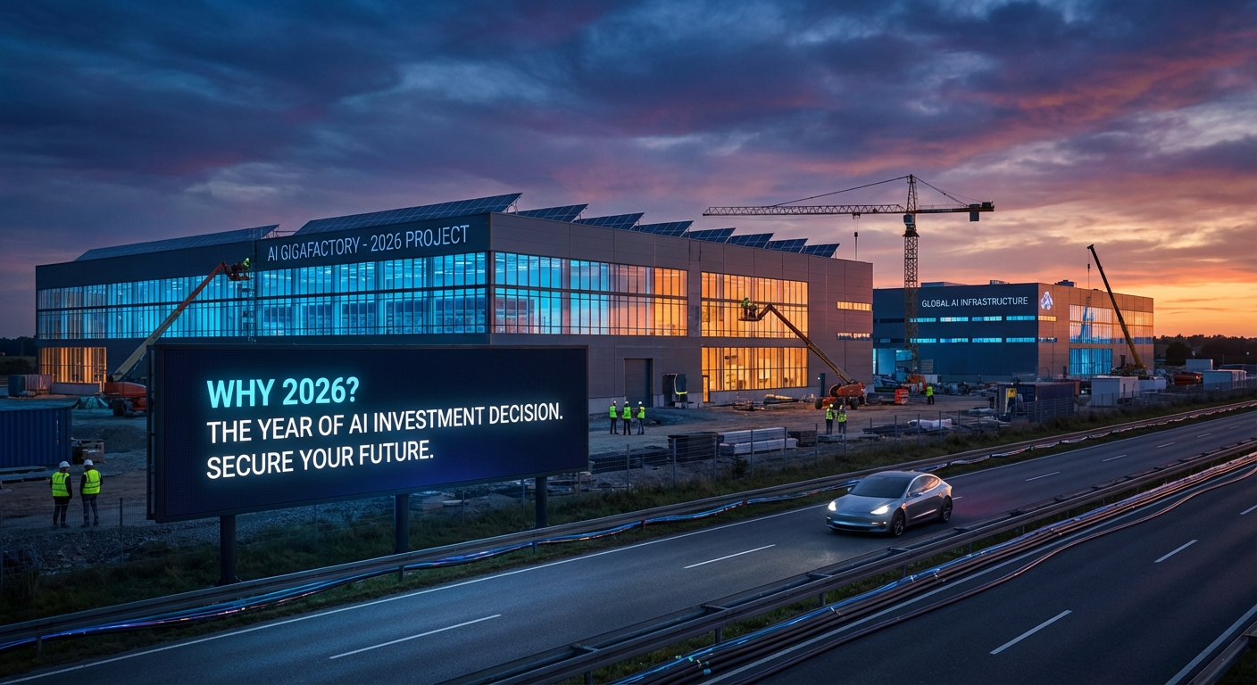 Waarom 2026 het Doorslaggevende Jaar zal zijn voor Investeringen in Kunstmatige Intelligentie en AI Gigafactories